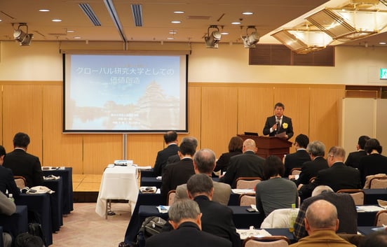 中村学長の講話の様子